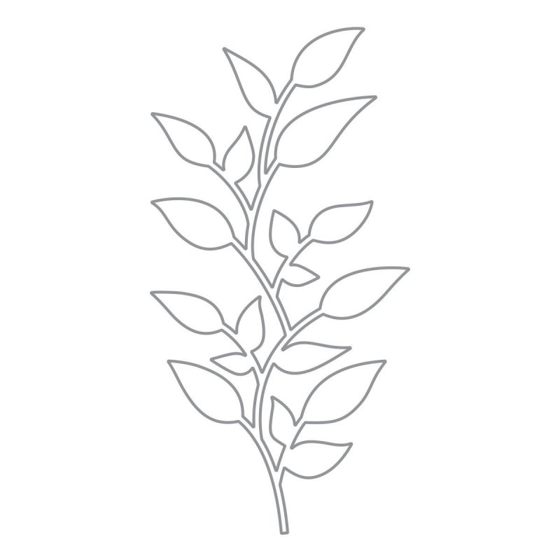 Трафарет листьев цветов