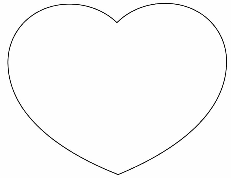 Сердечко шаблон