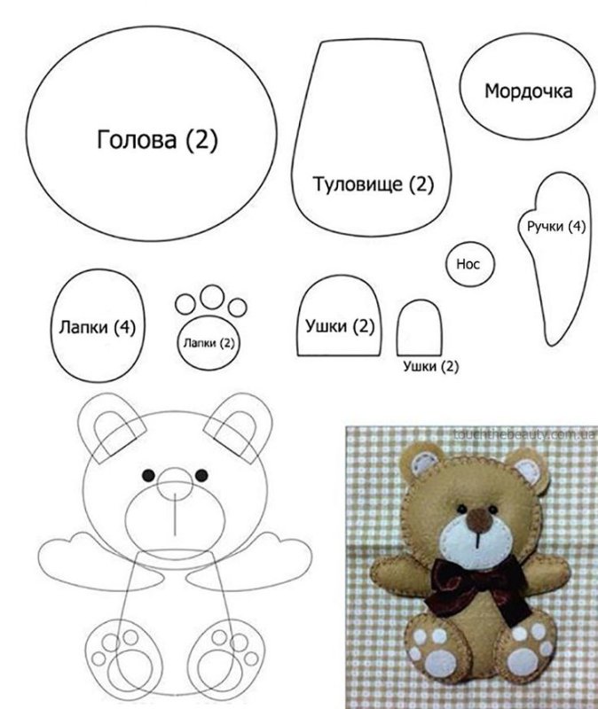 Текстильные игрушки на елку