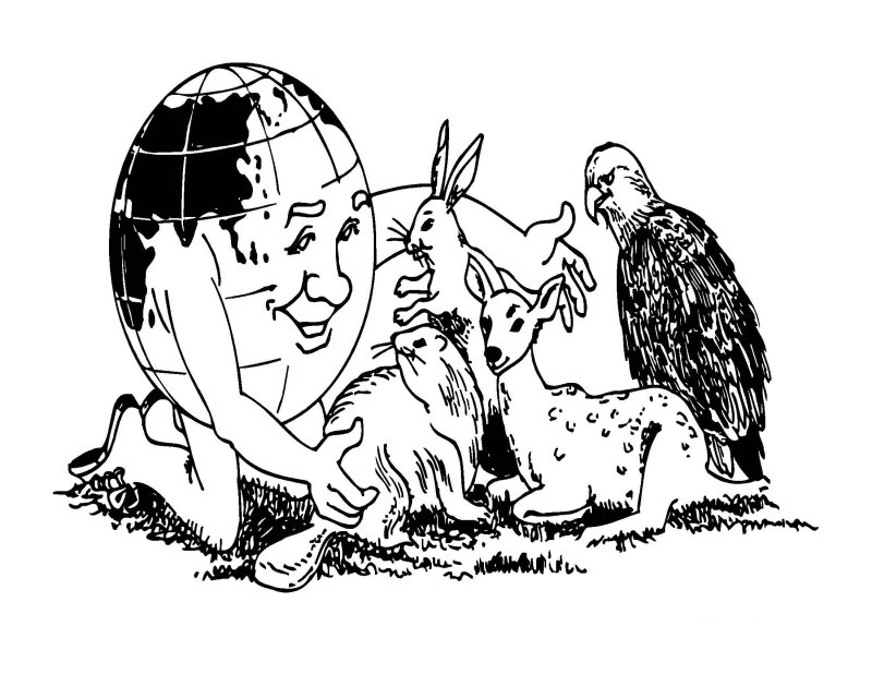 Раскраска охрана природы для детей