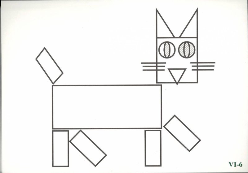 Составление изображений из геометрических фигур