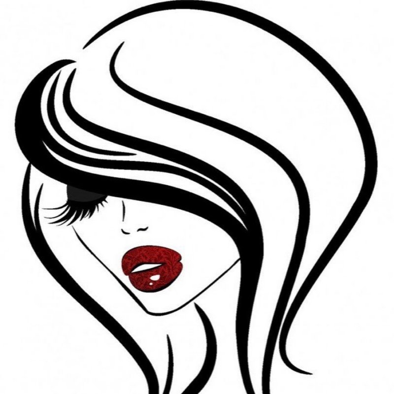 Силуэт лица девушки