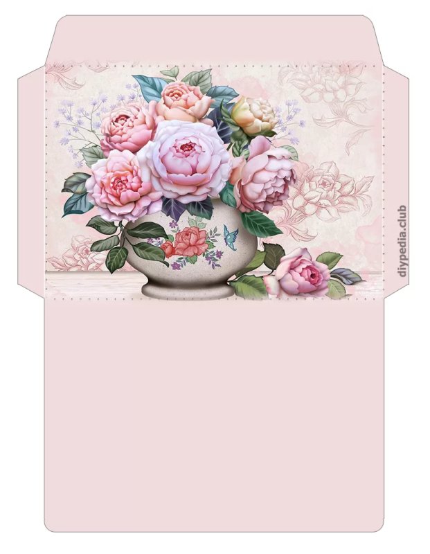 Красивый подарочный конверт