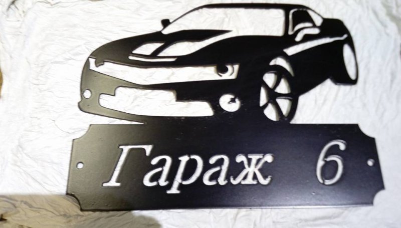 Вывеска гараж