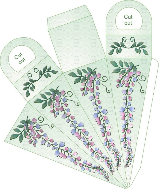 Коробочка для подарка шаблон