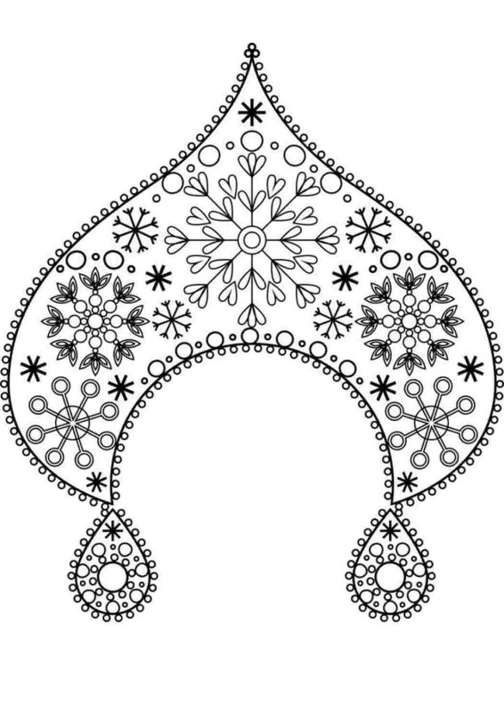 Узоры для кокошника русского народного