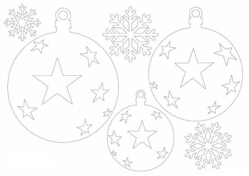 Елочная игрушка из бумаги шаблоны для вырезания