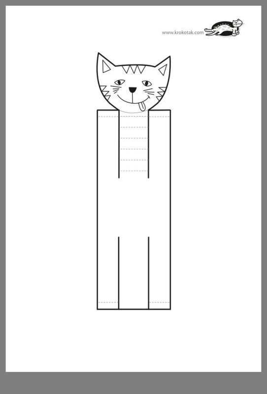 Объемные котики из бумаги