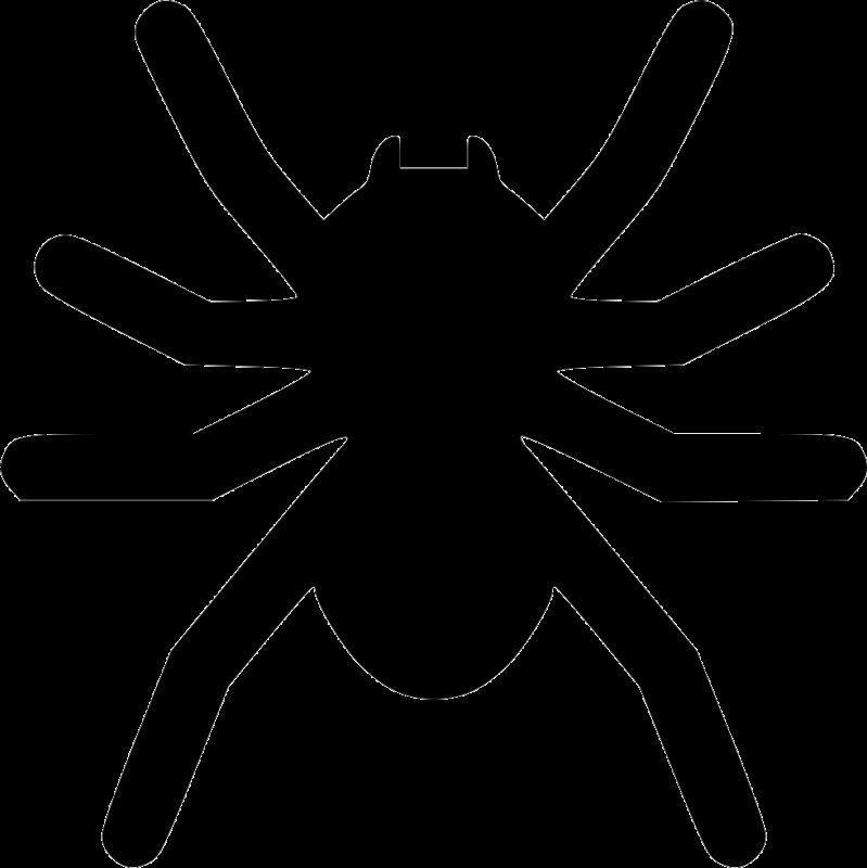 Паук трафарет