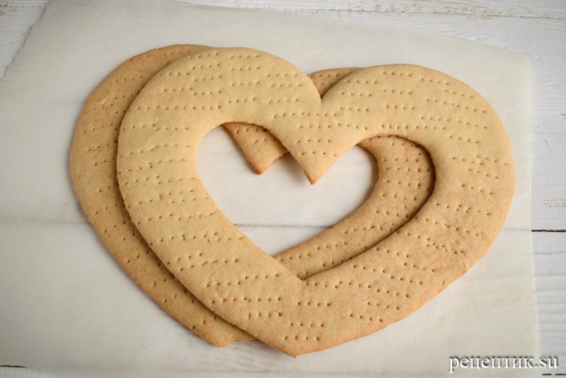 Тортики сердечки медовые коржи