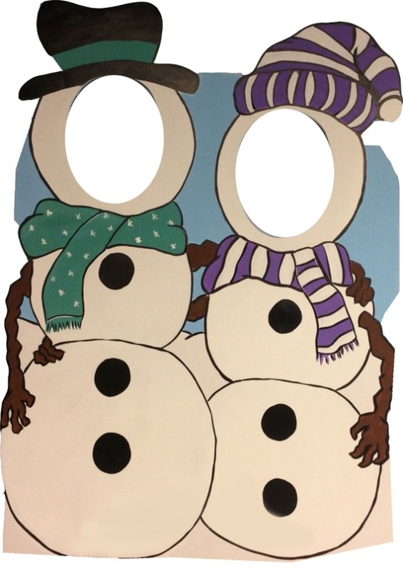 Тантамареска Снеговик шаблон