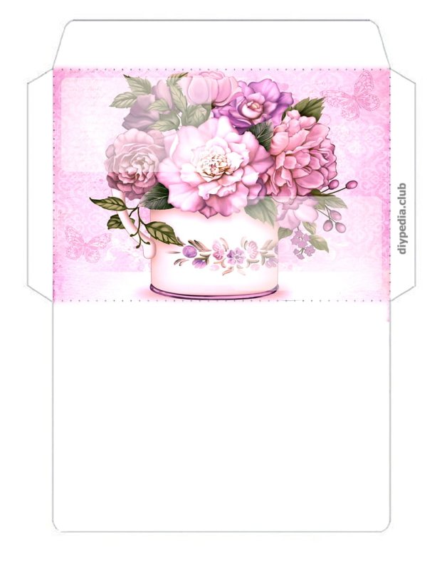 Красивый конверт печать