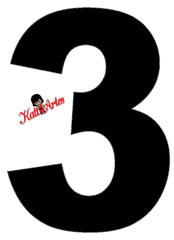 Трафарет цифр для торта цифры