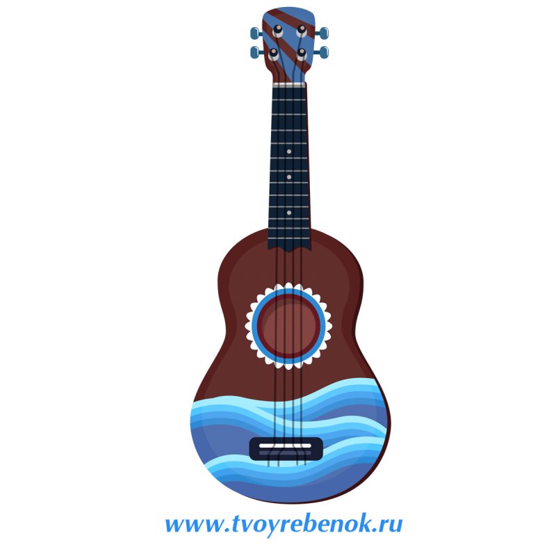 Гитара трафарет