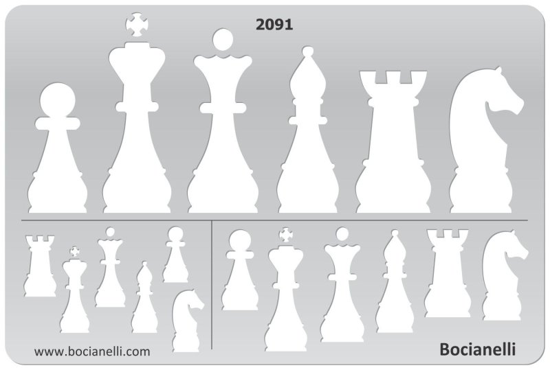 Шахматные фигуры для вырезания