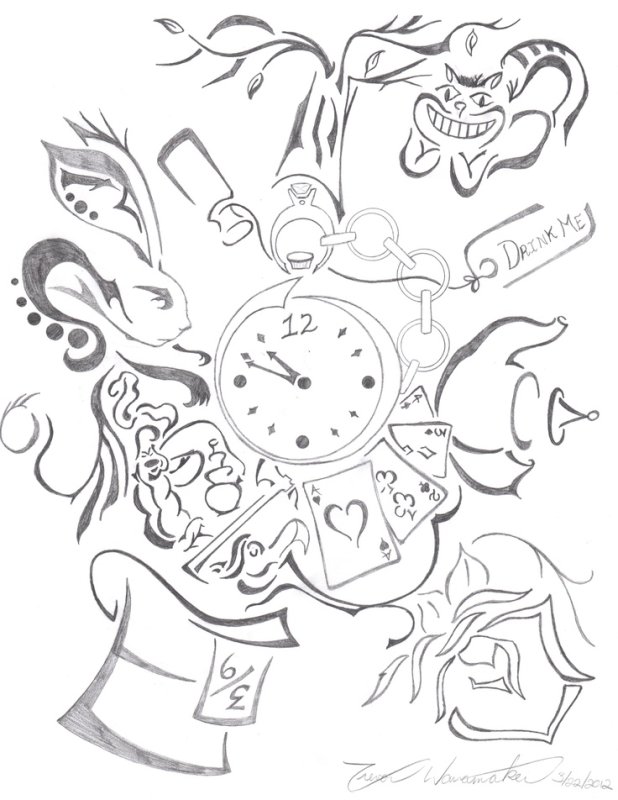 Рисунок часов для срисовки