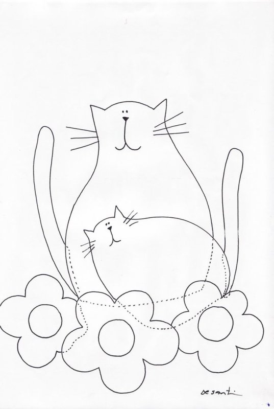 Трафареты для аппликаций из ткани