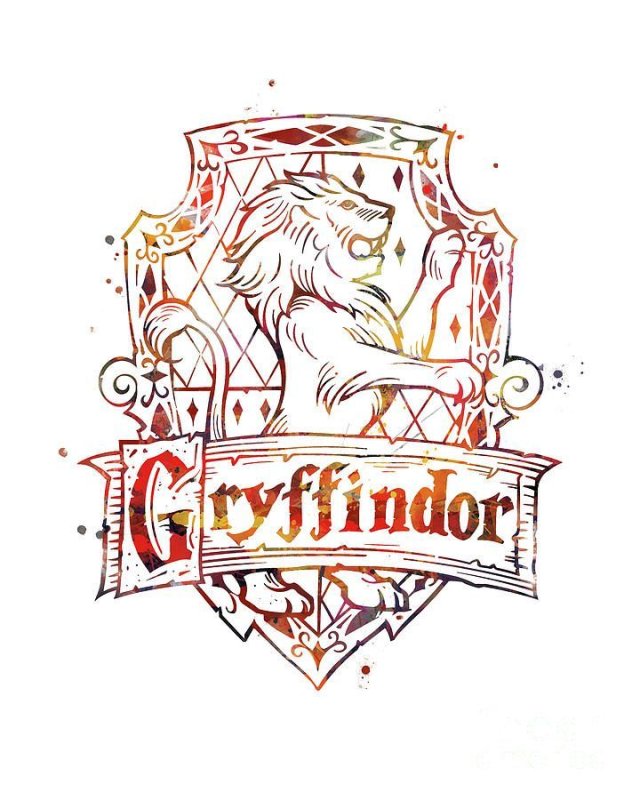 Gryffindor Гарри Поттера раскраска