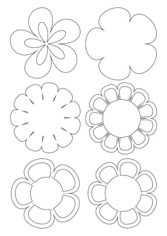 Маленькие цветы для вырезания