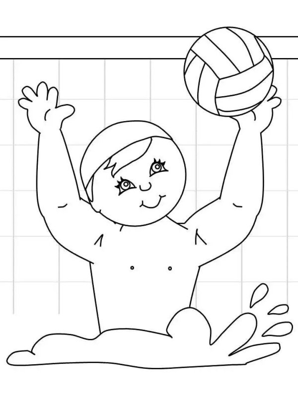 Раскраска спорт для детей