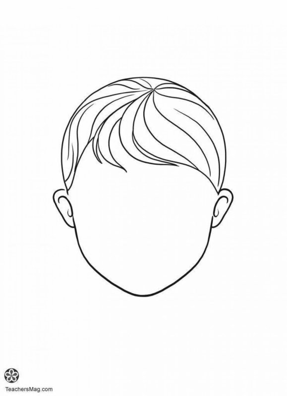 Лицо раскраска для детей