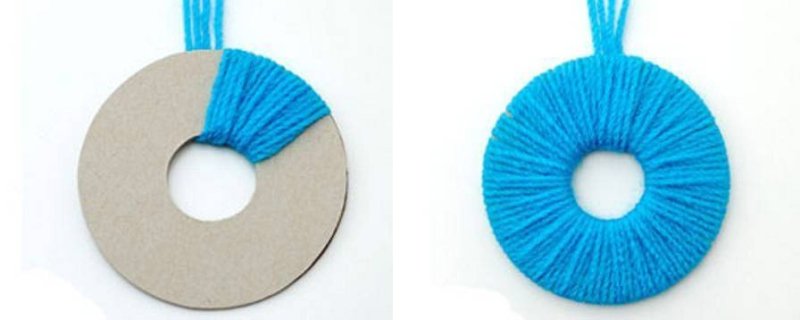 Круги из картона для помпона
