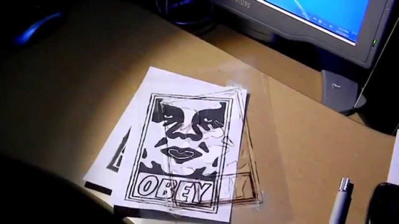 Трафаретное граффити