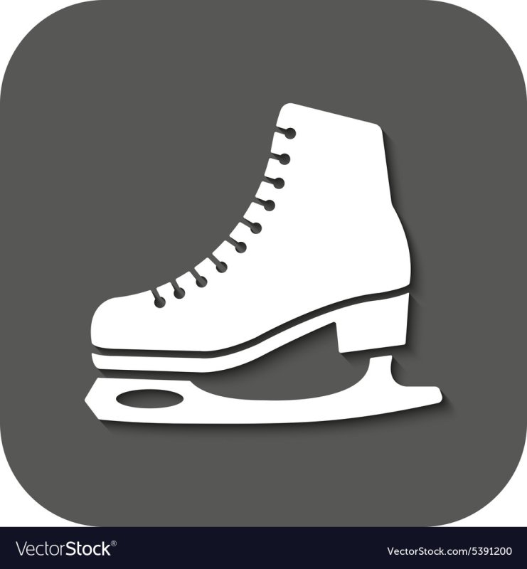 Трафарет коньки фигурные