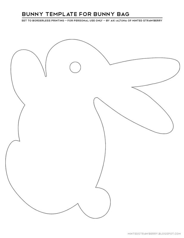 Зайчик из фетра выкройка