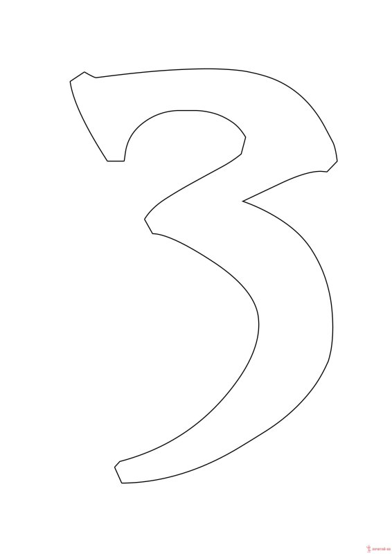 Буква z трафарет