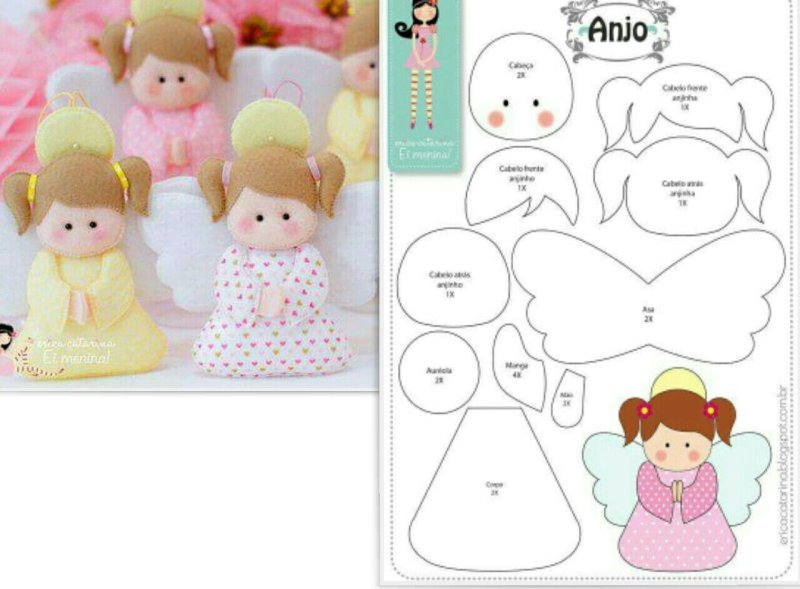 Игрушки из фетра выкройки