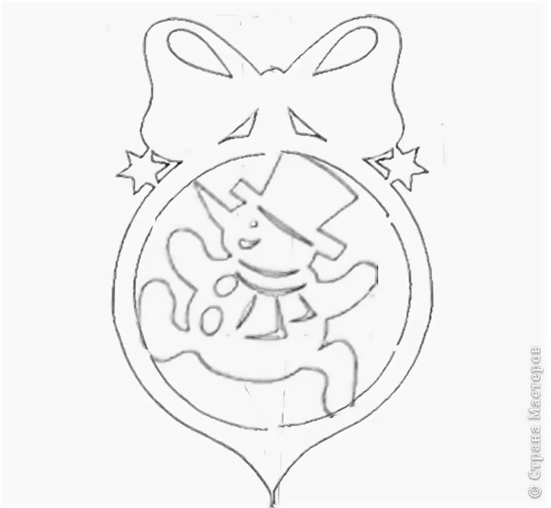 Трафареты на окна новогодние