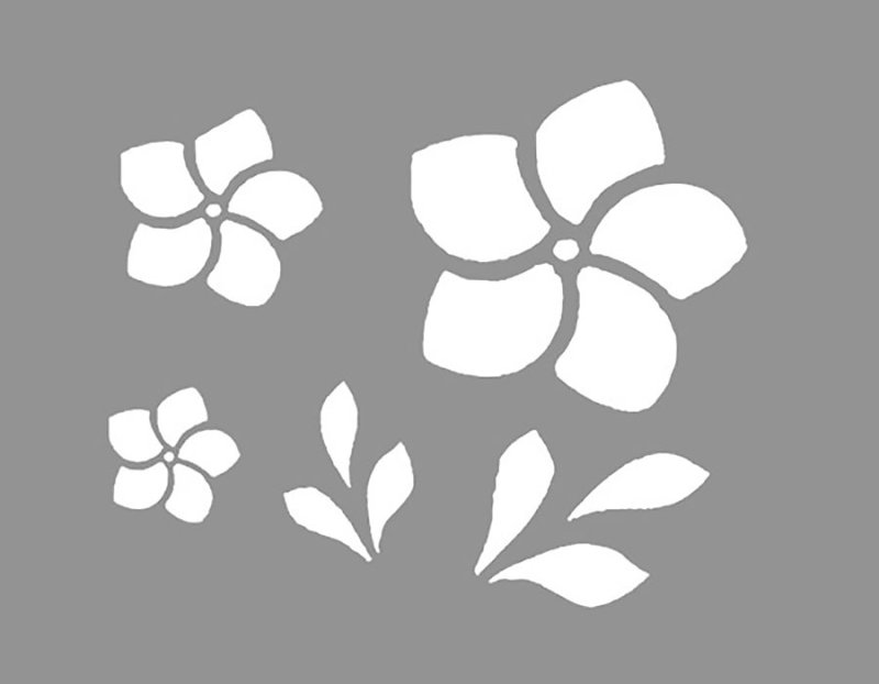 Шаблоны цветов для декора