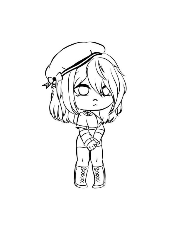 Раскраска гача лайф