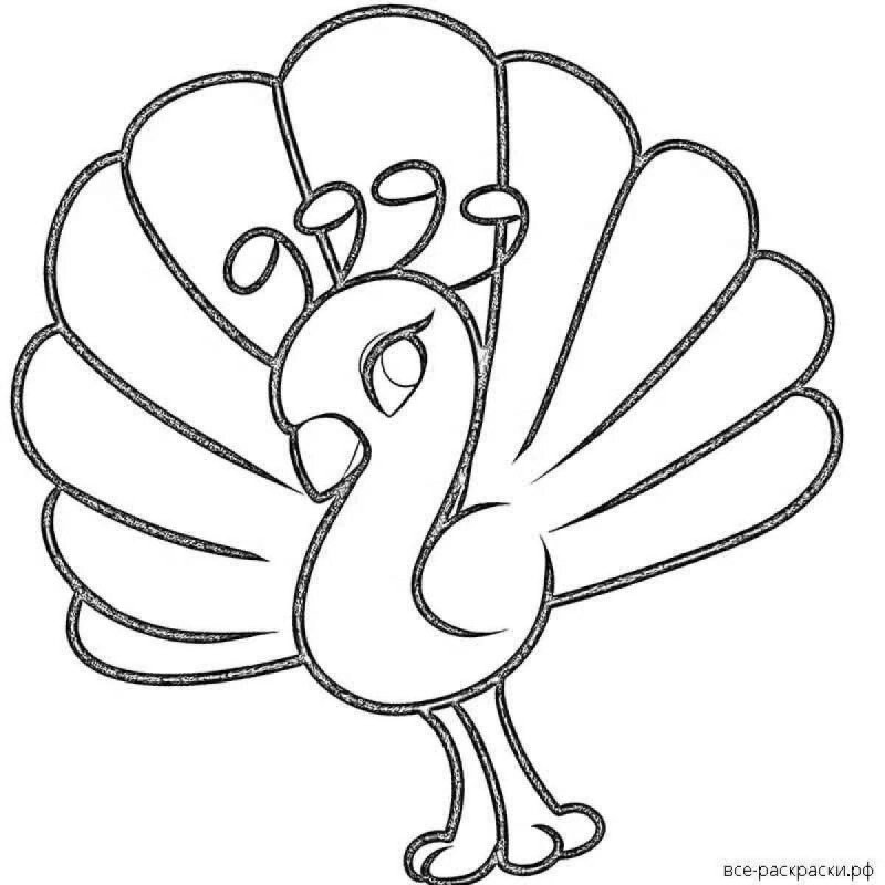Жар птица раскраска