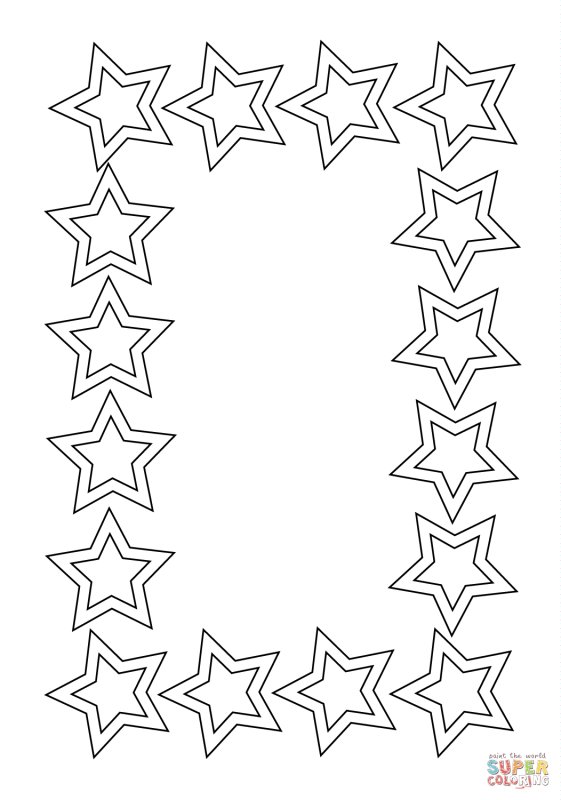 Трафарет Звёздочки