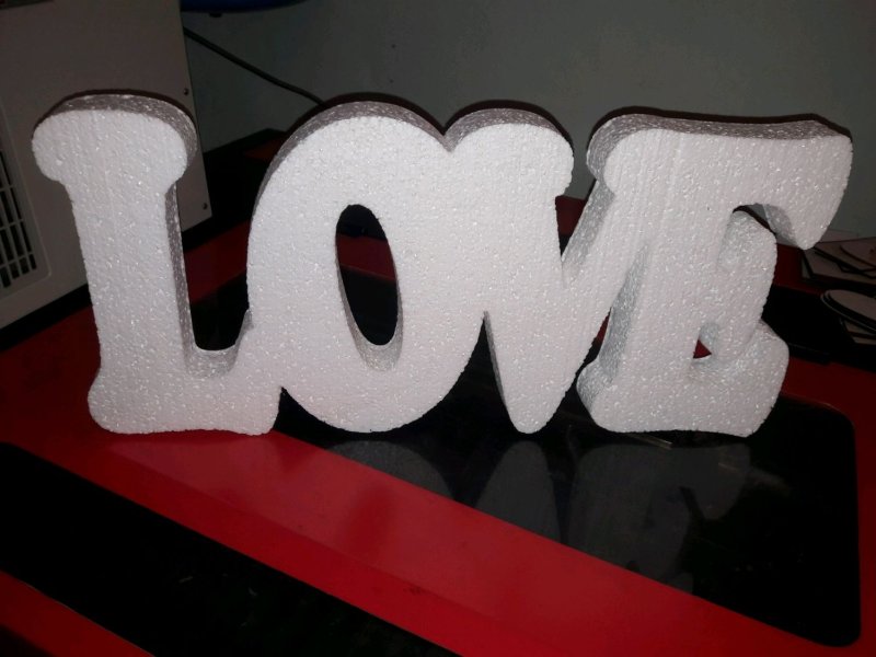 Объемные буквы из пенопласта