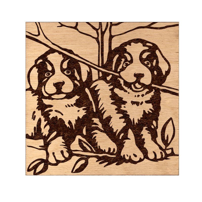 Картина для выжигания по дереву для детей