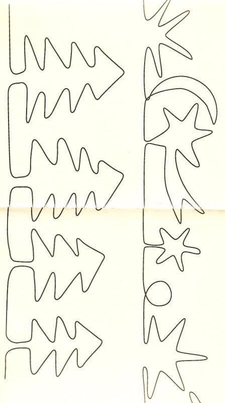 Трафареты для гирлянды на новый год