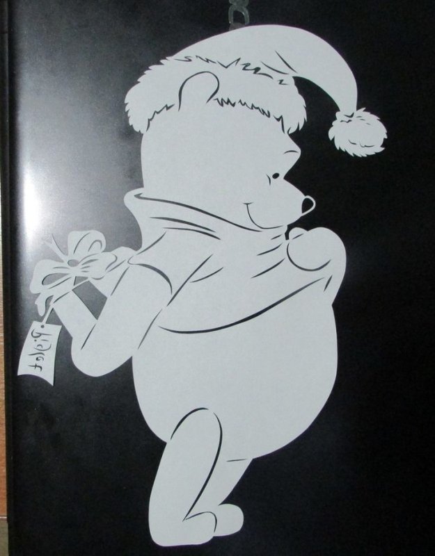 Мультяшные вытынанки на окна