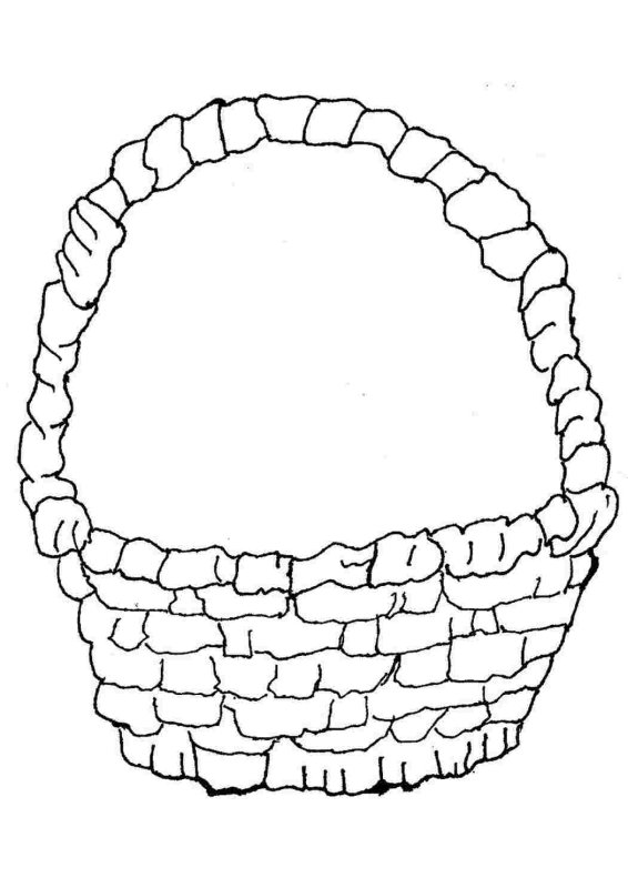 Корзинка раскраска