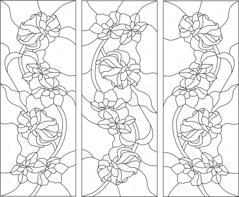 Витраж рисунок