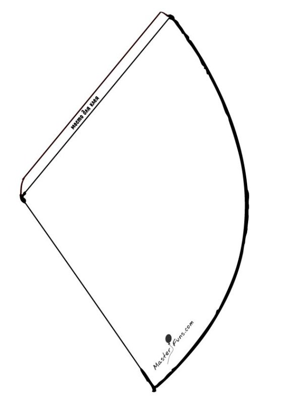 Праздничный колпачок выкройка