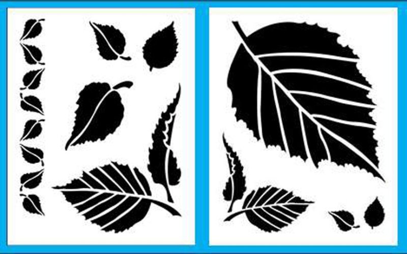 Трафареты "листья"