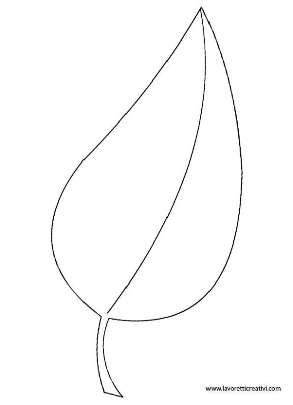 Трафарет листочки для цветов