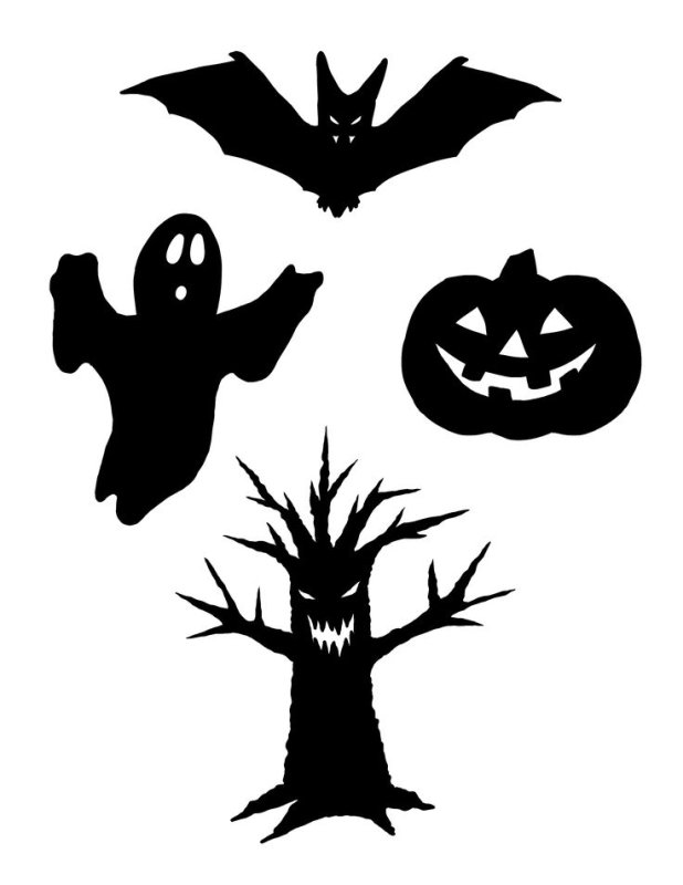 Трафареты для Хэллоуина