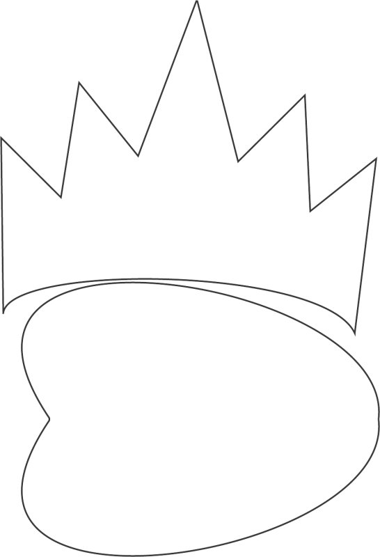 Макет короны для вырезания