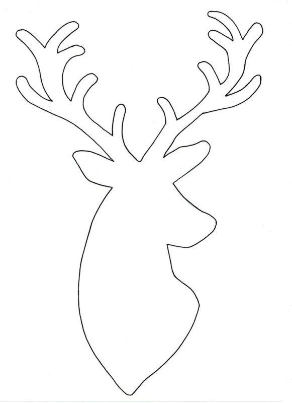 Трафарет "олени"