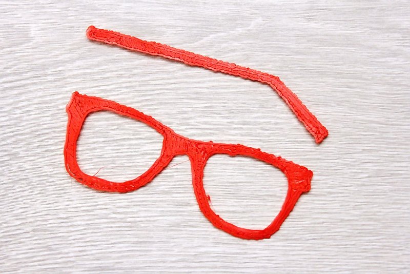 Трафарет очков для 3д ручки