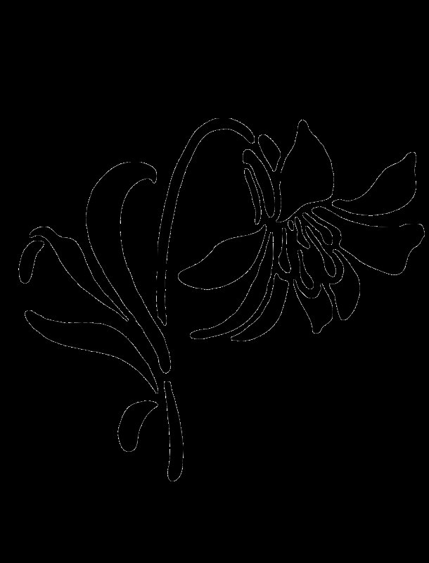 Цветы трафарет для вырезания